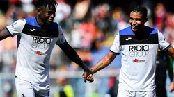 Duván Zapata y Luis Fernando Muriel, jugadores del Atalanta en Italia.