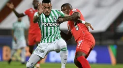 El duelo entre Jonathan Álvez y Marlon Torres en el clásico entre Nacional y América.