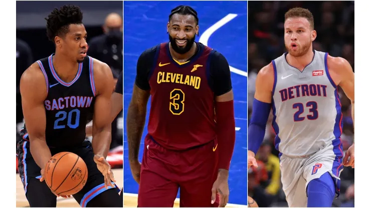 Hassan Whiteside, Andre Drummond y Blake Griffin