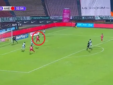 Debut goleador para Cambindo: cabezazo certero para el empate de América