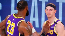 LeBron James y Alex Caruso