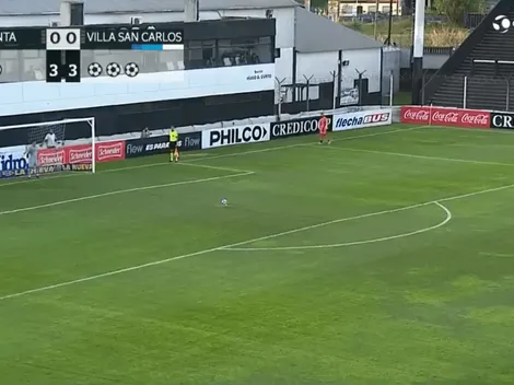 Coronel de Atlanta se fue casi hasta mitad de cancha para patear un penal y lo erró