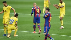 Foto de los jugadores de Barcelona ante Cadiz.