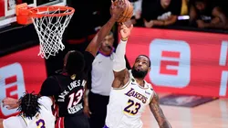 Bam Adebayo y LeBron James (Foto: Getty)