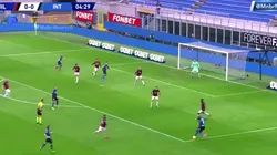 Foto de Lukaku y gol de Lautaro Martínez.