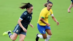 Agustina Barroso y Marta, SheBelieves Cup 2021 (Imagen: Getty)