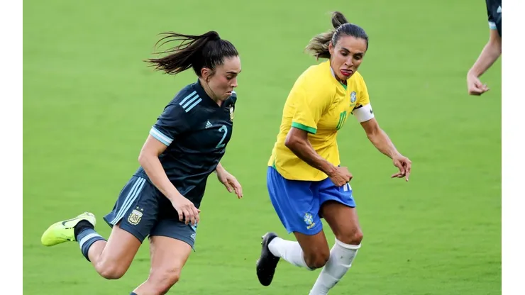 Agustina Barroso y Marta, SheBelieves Cup 2021 (Imagen: Getty)