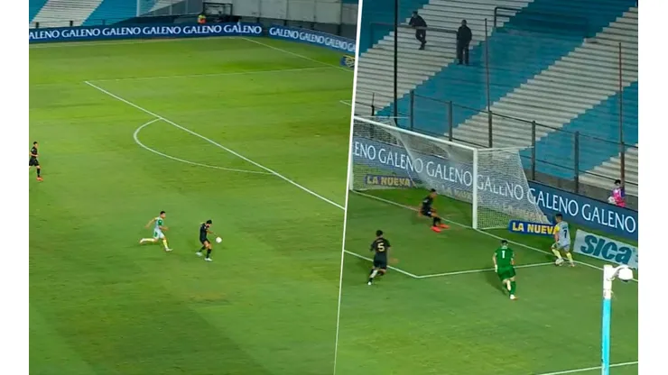 Andrada recibió un blooper de Racing, volvió locos a todos y clavó un golazo