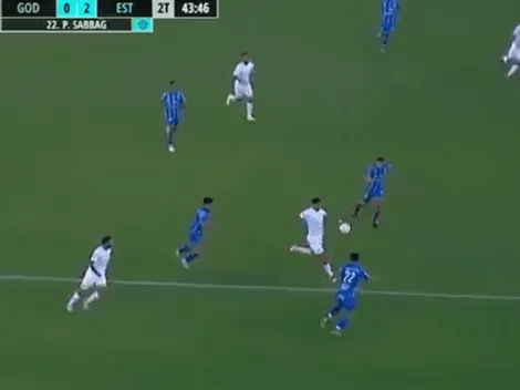 Marche un Premio Puskas: Sabbag entró, la paró de pecho y clavó un golazo