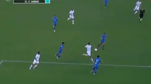 Marche un Premio Puskas: Sabbag entró, la paró de pecho y clavó un golazo