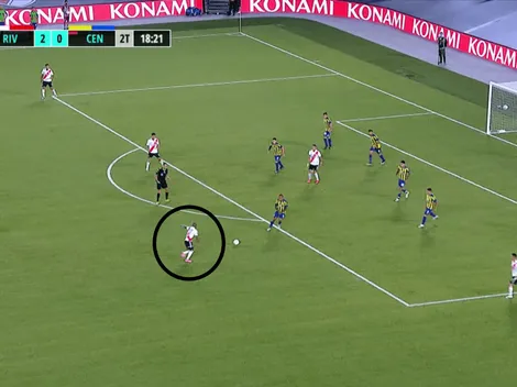 Video: De La Cruz le pegó de afuera y decretó que ya es goleada para River