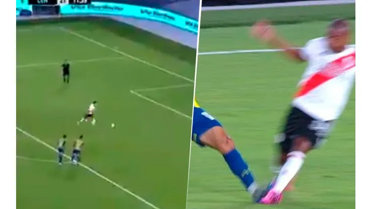 Minuto negro para Central: Montiel hizo el 2-0 de penal y se quedó con 10
