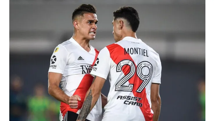 El festejo de Rafael Borré y Gonzalo Montiel.