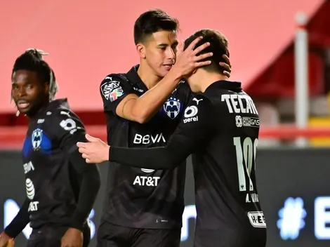 Maxi Meza anotó un golazo para que Rayados le gane Necaxa