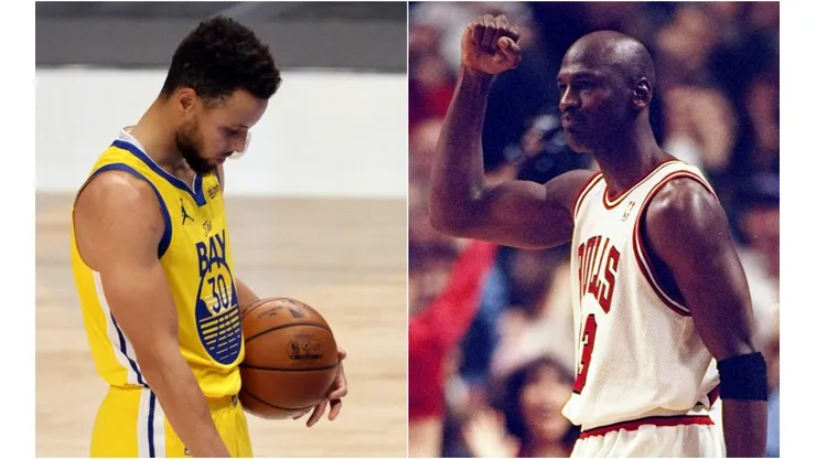 Stephen Curry y Michael Jordan