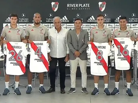 River presentó a sus seis refuerzos luego de un mercado de pases agitado