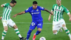 Andrés Guardado disputó 79 minutos con el Betis en el duelo ante el Getafe de La Liga.