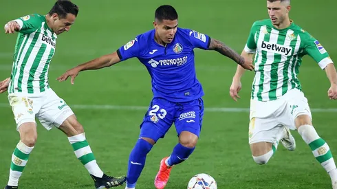Andrés Guardado disputó 79 minutos con el Betis en el duelo ante el Getafe de La Liga.