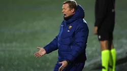 Ronald Koeman, cuestionado entrenador de Barcelona.