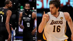 Kevin Durant, James Harden y Pau Gasol