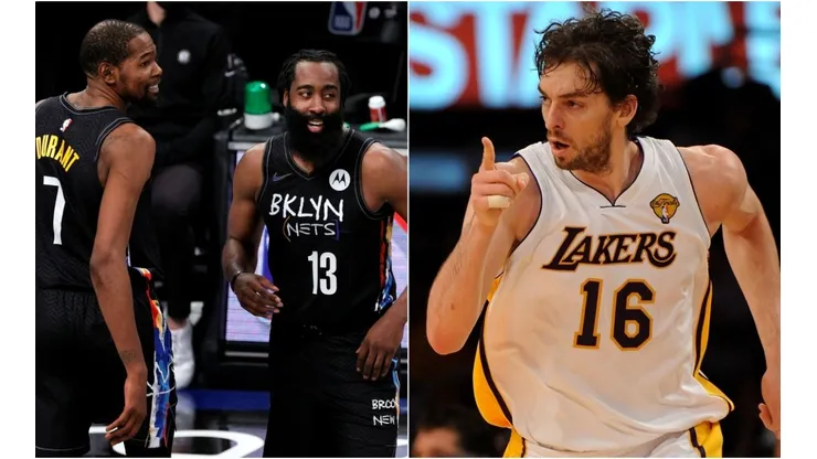Kevin Durant, James Harden y Pau Gasol