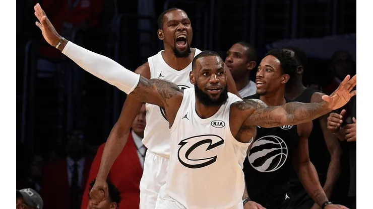 Kevin Durant y LeBron James en NBA All-Star Game