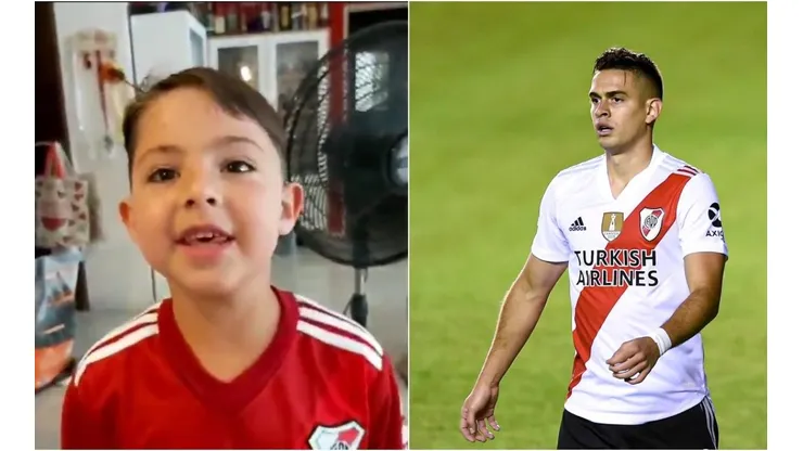 Pura emoción: así reaccionó un niño cuando recibió la camiseta de Santos Borré