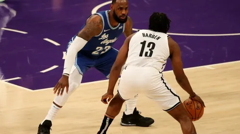 LeBron James y James Harden: Cara a cara (Foto: Getty)