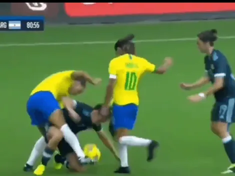 She Believes Cup: Barroso aguantó la pelota y volvió loca a la brasilera Marta