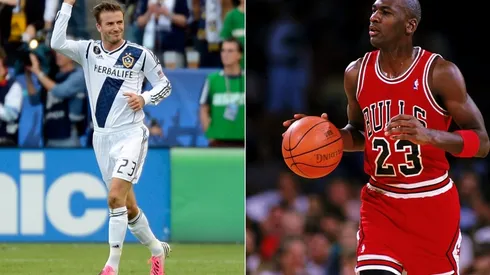 David Beckham y Michael Jordan
