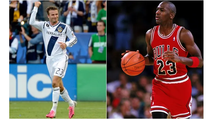 David Beckham y Michael Jordan