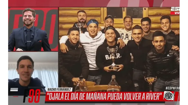 Nacho Fernández sobre el WhatsApp de River: "¡Aparece de todo en ese grupo!"