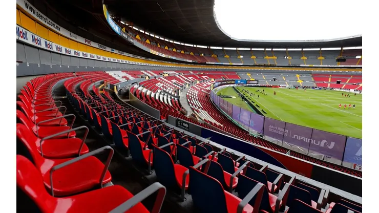 El Estadio Jalisco, por ahora sin aficionados de Atlas.