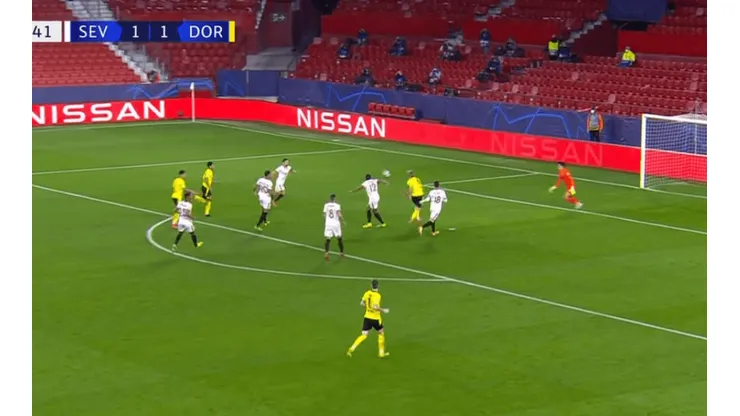 Video: la bestia Haaland metió un golazo y se lo dio vuelta al Sevilla