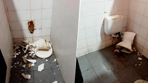 Fotos: los hinchas de Talleres destrozaron los baños de las canchas de Newell's