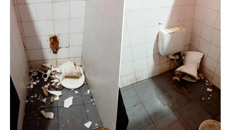 Fotos: los hinchas de Talleres destrozaron los baños de las canchas de Newell's
