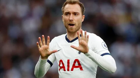 Eriksen durante un partido de Tottenham.