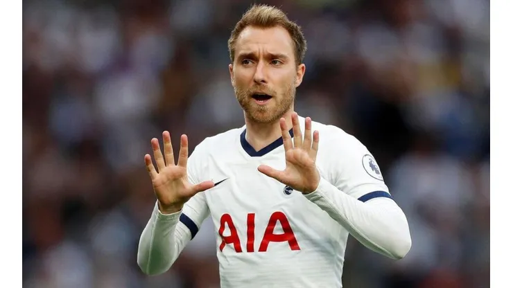 Eriksen durante un partido de Tottenham.