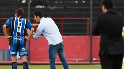 Gastón Esmerado durante la victoria de Almagro.