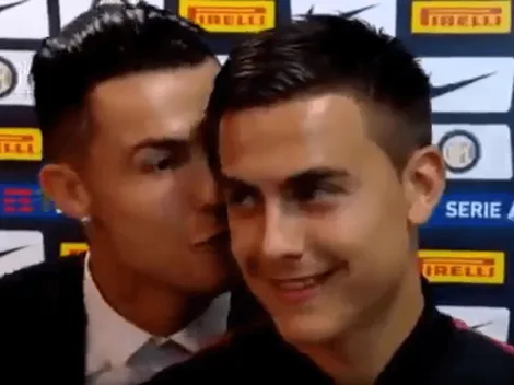 ¿Qué le hizo? Dybala estaba dando una nota y Cristiano lo trolleó en vivo