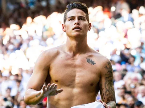 James Rodríguez no se ha tapado el tatuaje que tiene de Daniela Ospina