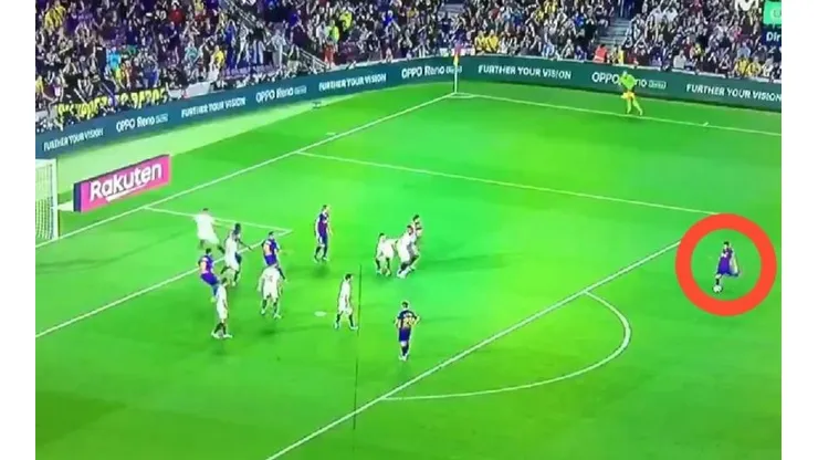 No podía faltar él: Messi marcó un golazo de tiro libre
