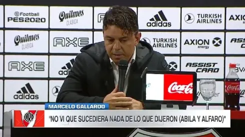 Gallardo no quiso opinar sobre los dichos de Alfaro y Wanchope pero les tiró un palito