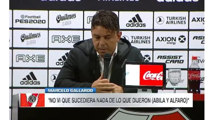 Gallardo no quiso opinar sobre los dichos de Alfaro y Wanchope pero les tiró un palito