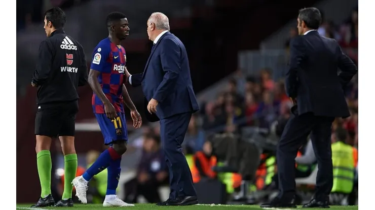 Valverde: "No sé qué le puede haber dicho Dembelé al arbitro. Es difícil escucharle hablar castellano"