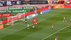 Era el primero de River: Ibáñez le sacó el gol a Borré