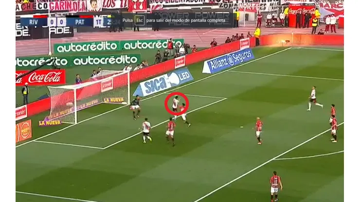 Era el primero de River: Ibáñez le sacó el gol a Borré