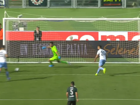 Los sigue haciendo: Rodrigo palacio festejó ante Lazio