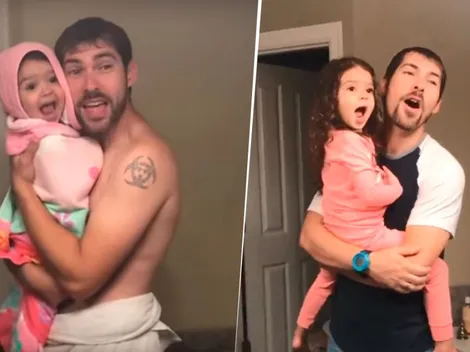 Morimos de amor: un año después, padre e hija hicieron el remake más bonito de Internet