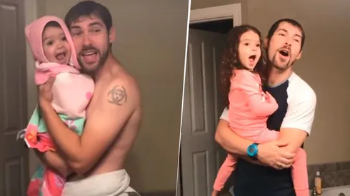 Morimos de amor: un año después, padre e hija hicieron el remake más bonito de Internet